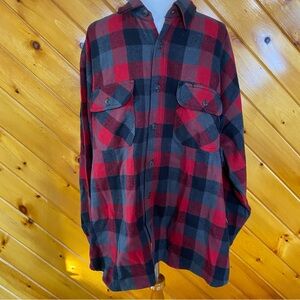 Canyon Guide Outfitters Flannel Shirt Plaid 4x Red
